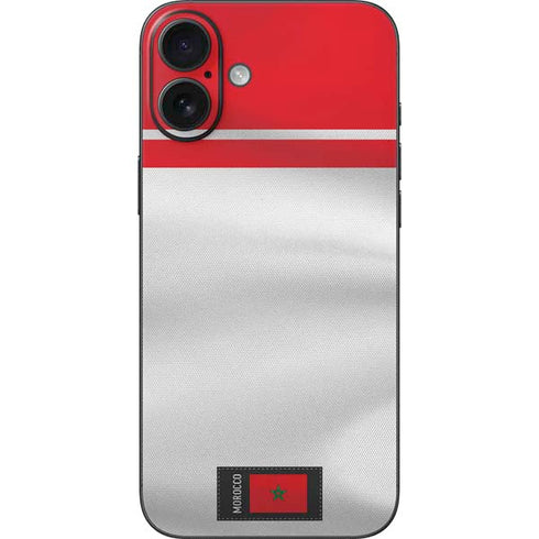 Morocco Soccer Flag iPhone 16 Plus Skin